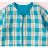 Blue Flowers Reversible Spring Jacket, Blue