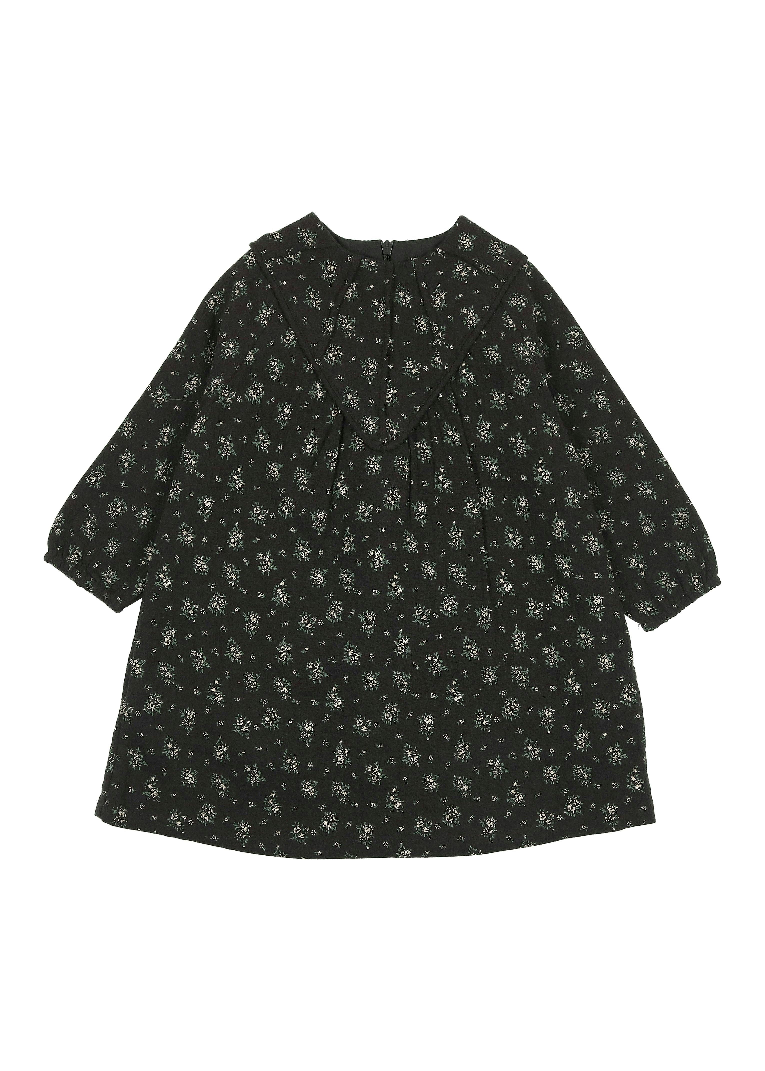 Winter Forest Long Sleeve Drop Shoulder Comfort Fit Dress