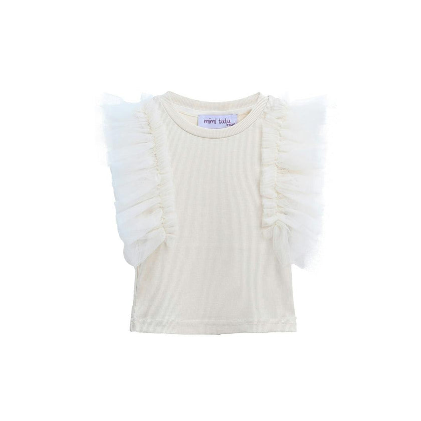 Champagne Tulle Frill T-Shirt