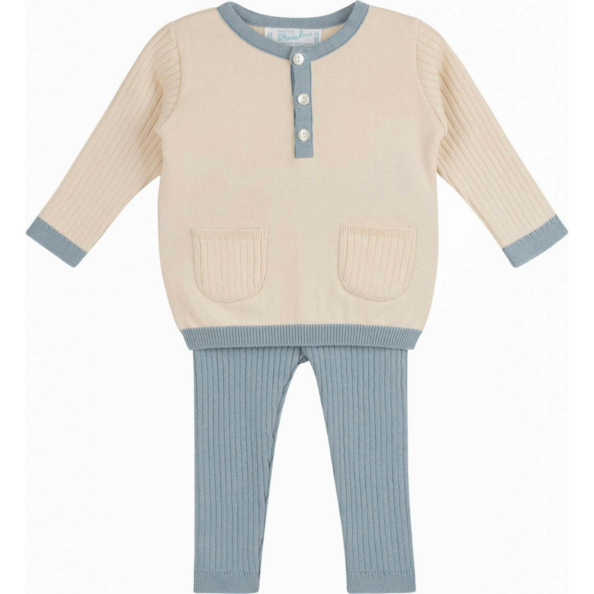 Henley Knit Set Mauve