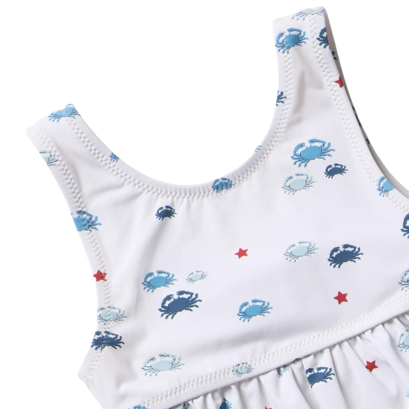 Girls Palmer Tankini - Small Crabs