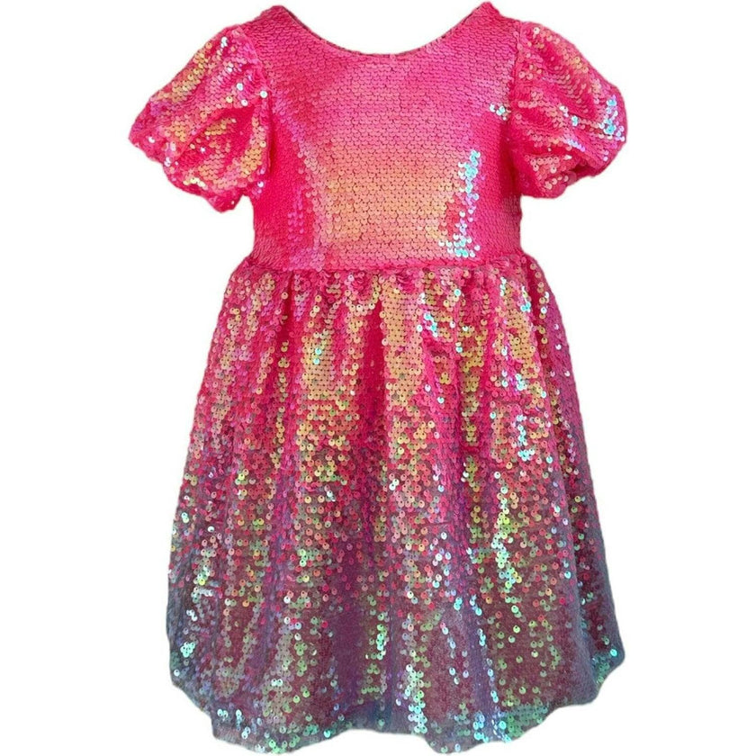 Bubble Gum Shimmer Sequin Dress