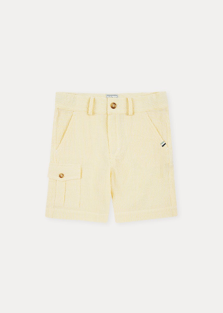 Seersucker Cargo Shorts