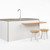 Macedon Breakfast Bar – Modern Play Island with Stools Included