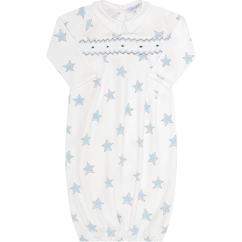 Blue Stars Print Gown