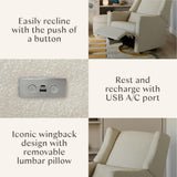 Kiwi Electronic Recliner and Swivel Glider with USB port