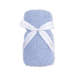 Chenille - Dusty Blue Stroller Blanket
