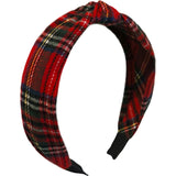 Plaid Knot Headband in Scottie Stewart