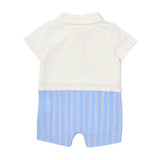 Sky Blue Bookish Mix Romper