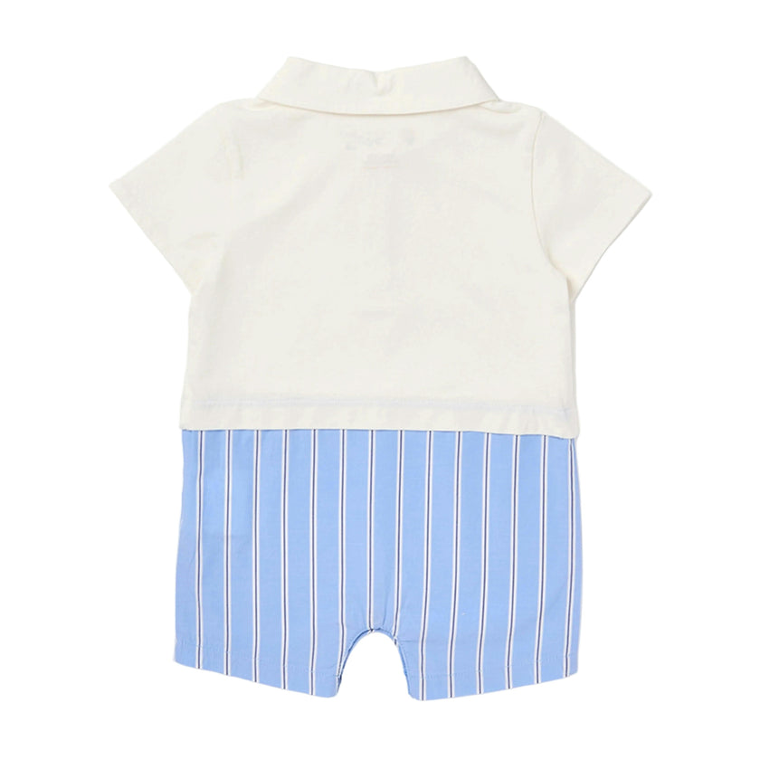 Sky Blue Bookish Mix Romper