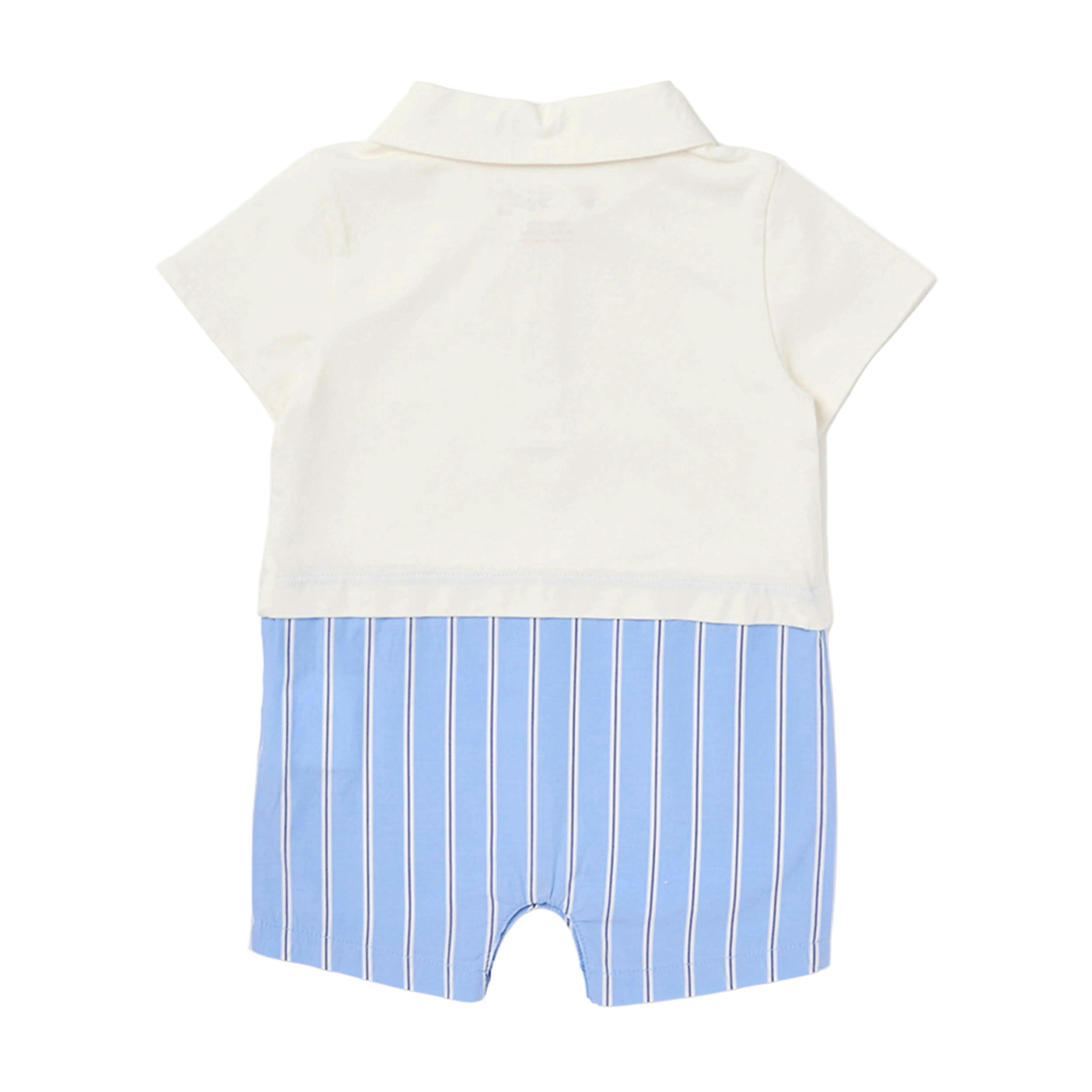 Sky Blue Bookish Mix Romper