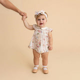 Janey Collared Smocked Ruffled Dress Bummie Set
