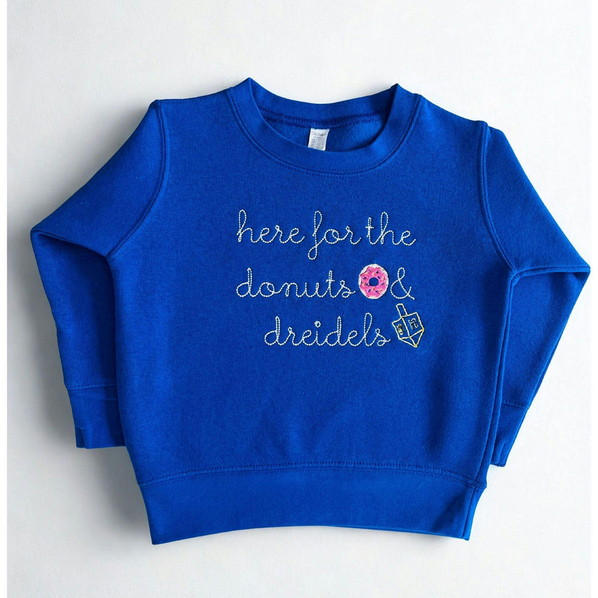 Donuts & Dreidels Baby + Kids Hanukkah Sweatshirt