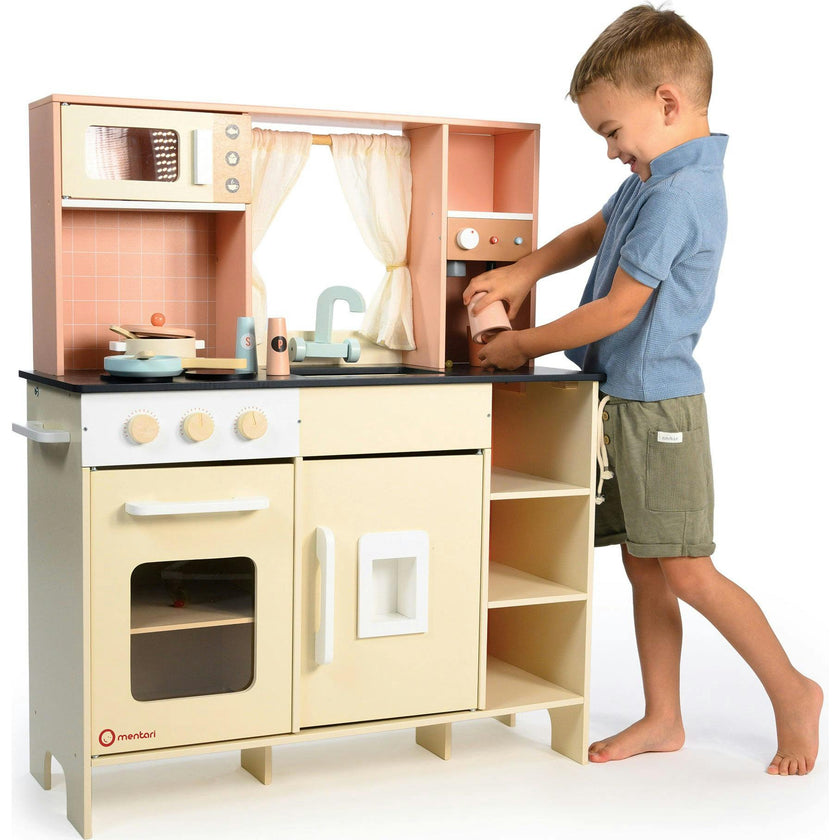 Cream Play Kitchen