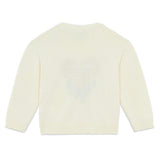 BONTON Misty Tulip Heart Sweater - Ecru