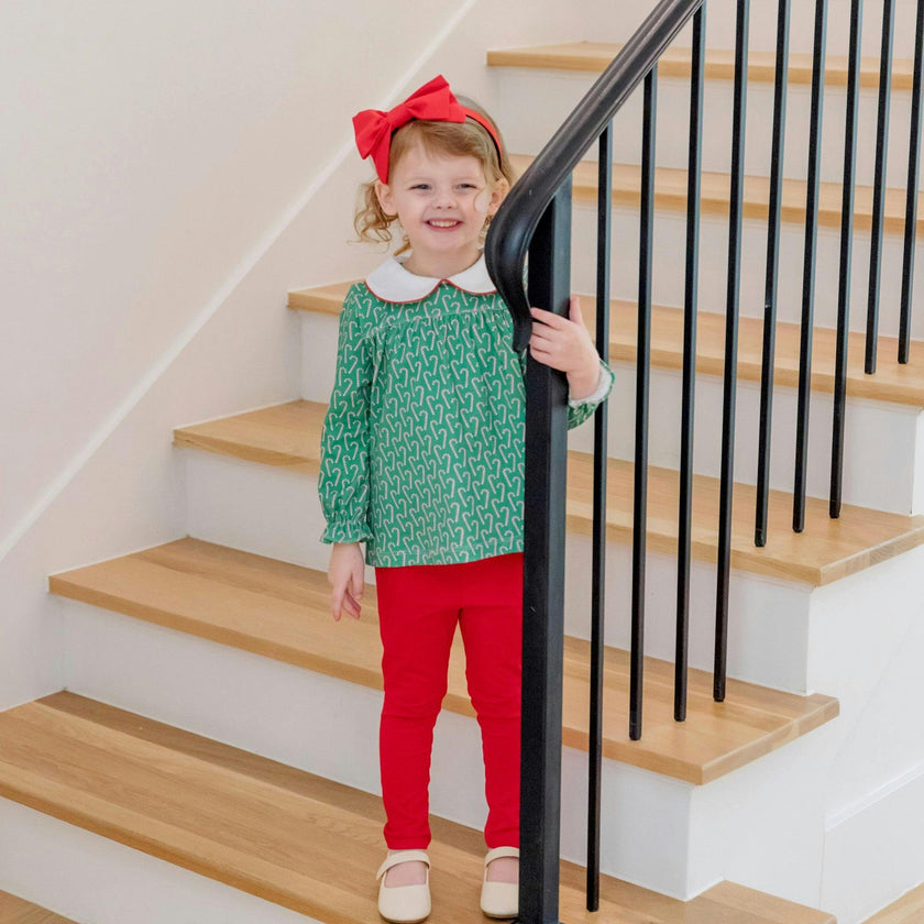 Morgan Set Girls' Legging Set Candy Cane Lane
