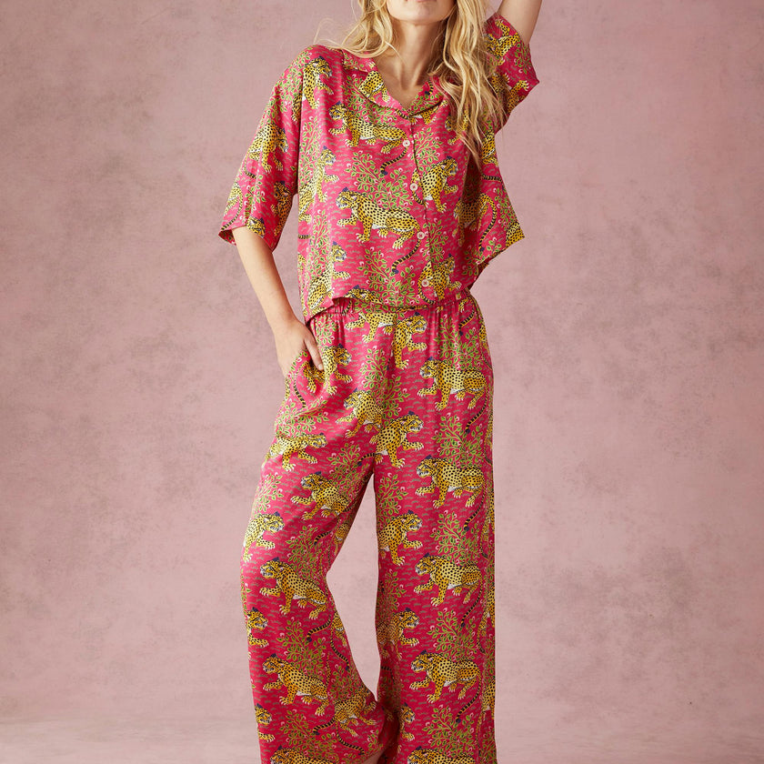 Bagheera - Eco Satin Wildest Dreams Set - Hot Pink