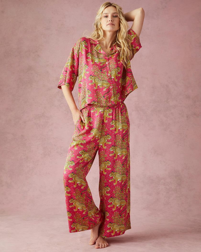 Bagheera - Eco Satin Wildest Dreams Set - Hot Pink