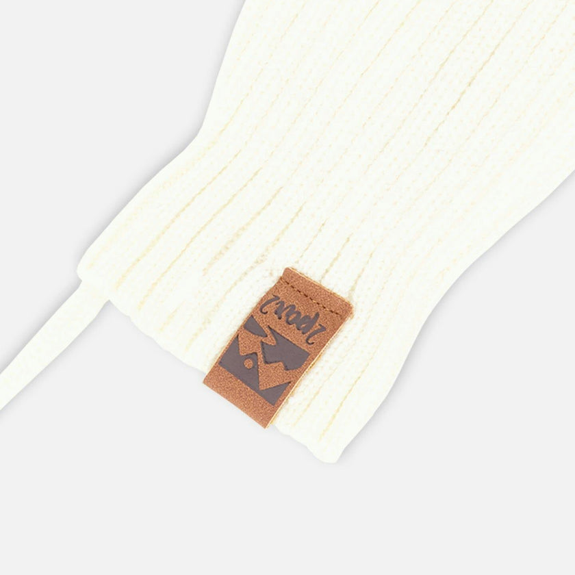 Baby Knit Mittens With Cord