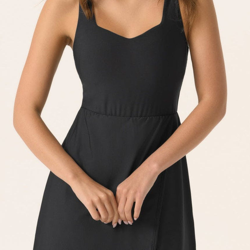Gabriela Swim Dress in Black