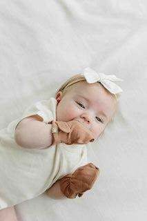 STAY ON 2-PACK MITTS | HIGH PRAIRIE + DANDELION — Bamboo Organic Cotton Blend, 0–6M