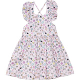 Ruffle Sleeve Dress in 90s Toys