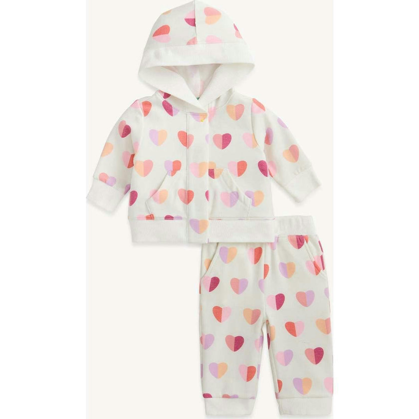 Magnetic Hoodie Sweatsuit PINK HEARTS