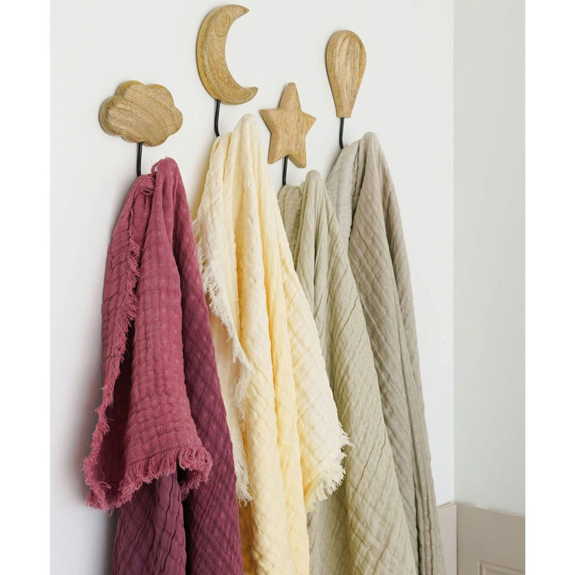 Multi-Layer Orchid Ombre Muslin Cotton Baby Blanket