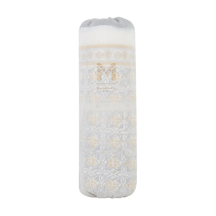 Block-Printed Cotton Crib Quilt
