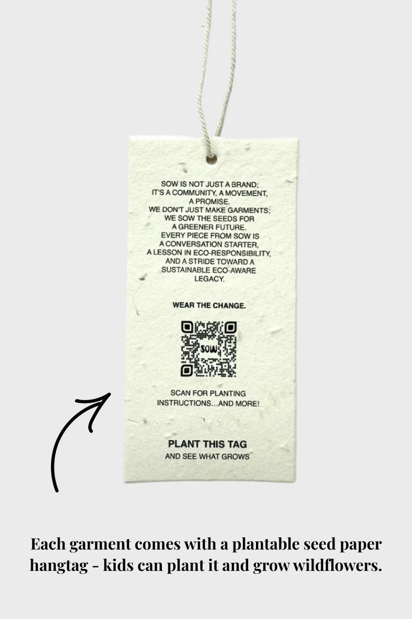 Relaxed Organic Cotton T-Shirt With SOW Embroidery