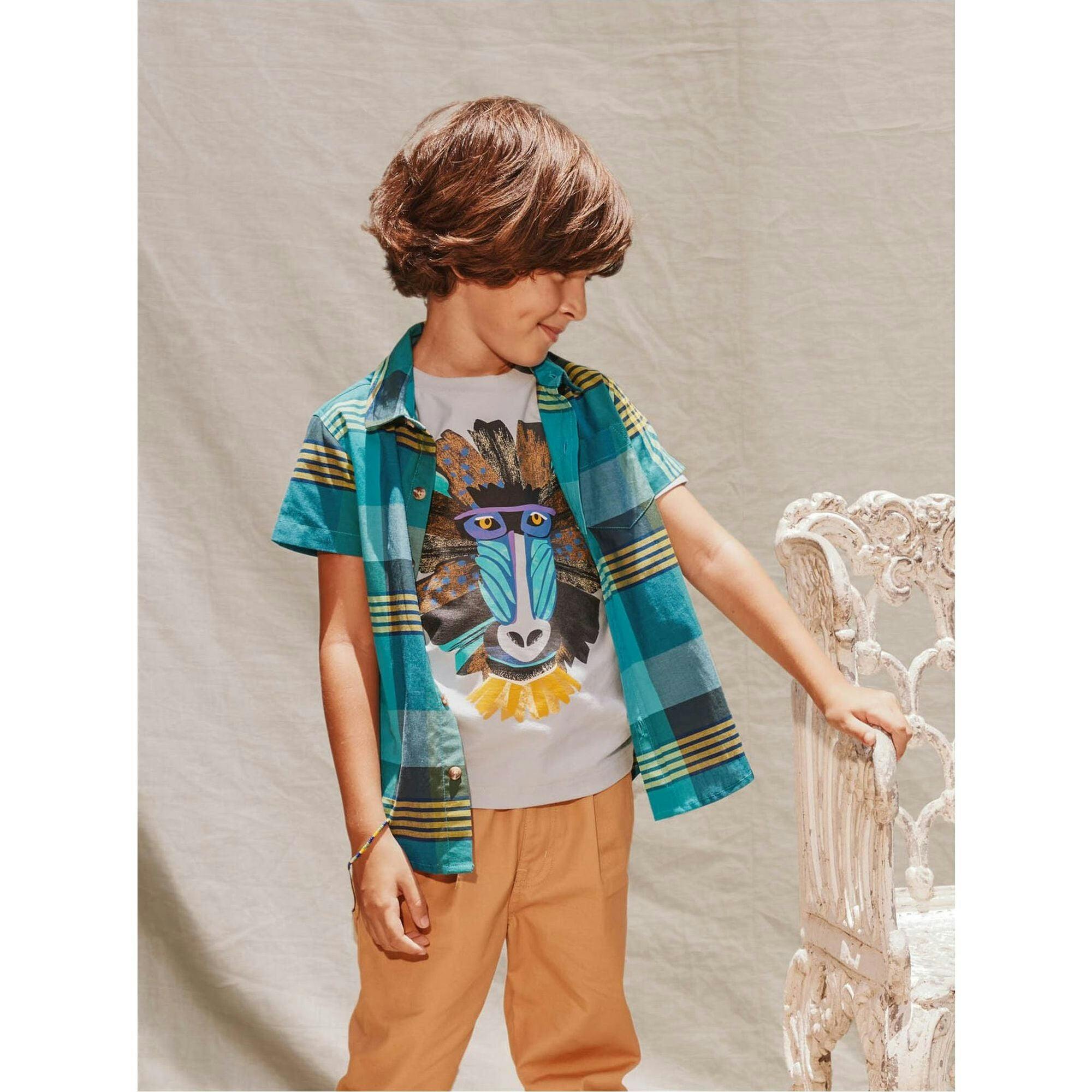 Mandrill Graphic Tee, Blue