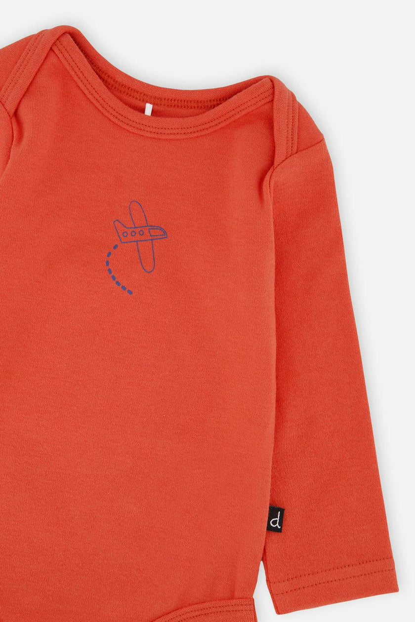 Organic Cotton Onesie Coral