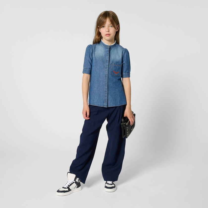 ZADIG & VOLTAIRE Soft Chambray Shirt - Denim Blue