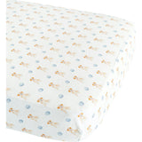 The Goldie In Blue Print Crib Sheet