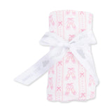 Ballet Shoes Ribbon Stripe - Swaddle Blanket