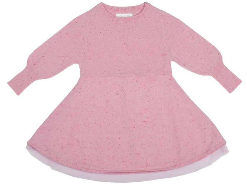Candy Floss Swing Dress | 100% cashmere