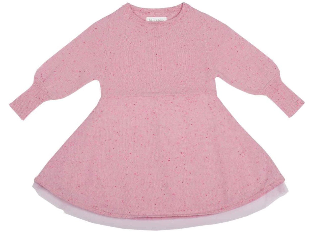 Candy Floss Swing Dress | 100% cashmere