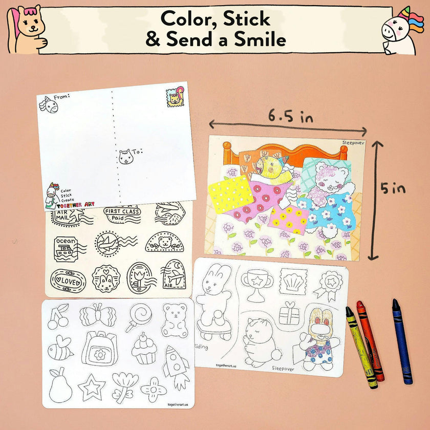 To My Friends Postcard Art Kit