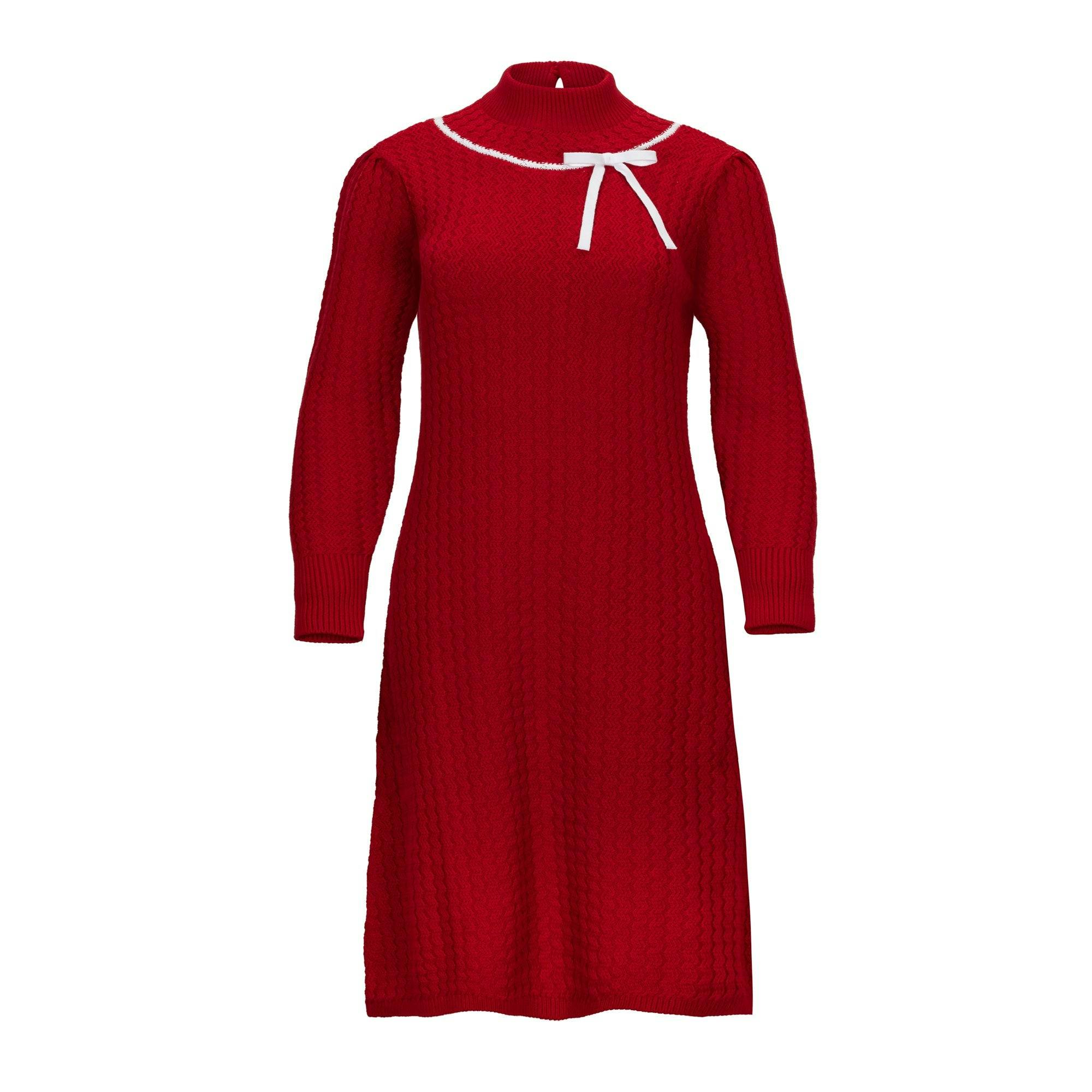 Organic Mock Neck Sweater Dress