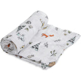 Cotton Muslin Swaddle Blanket - Forest Friends