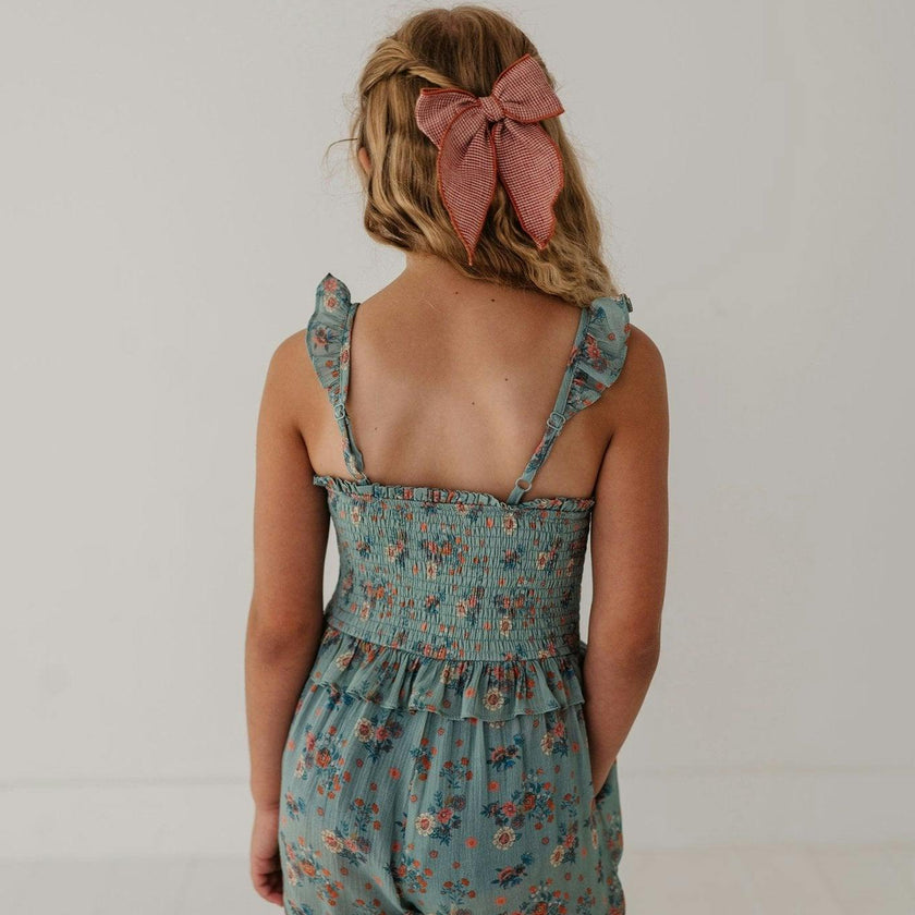Tank Smocked Jumpsuit Evelyn Vine Floral