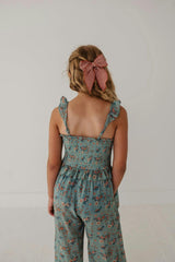 Tank Smocked Jumpsuit Evelyn Vine Floral