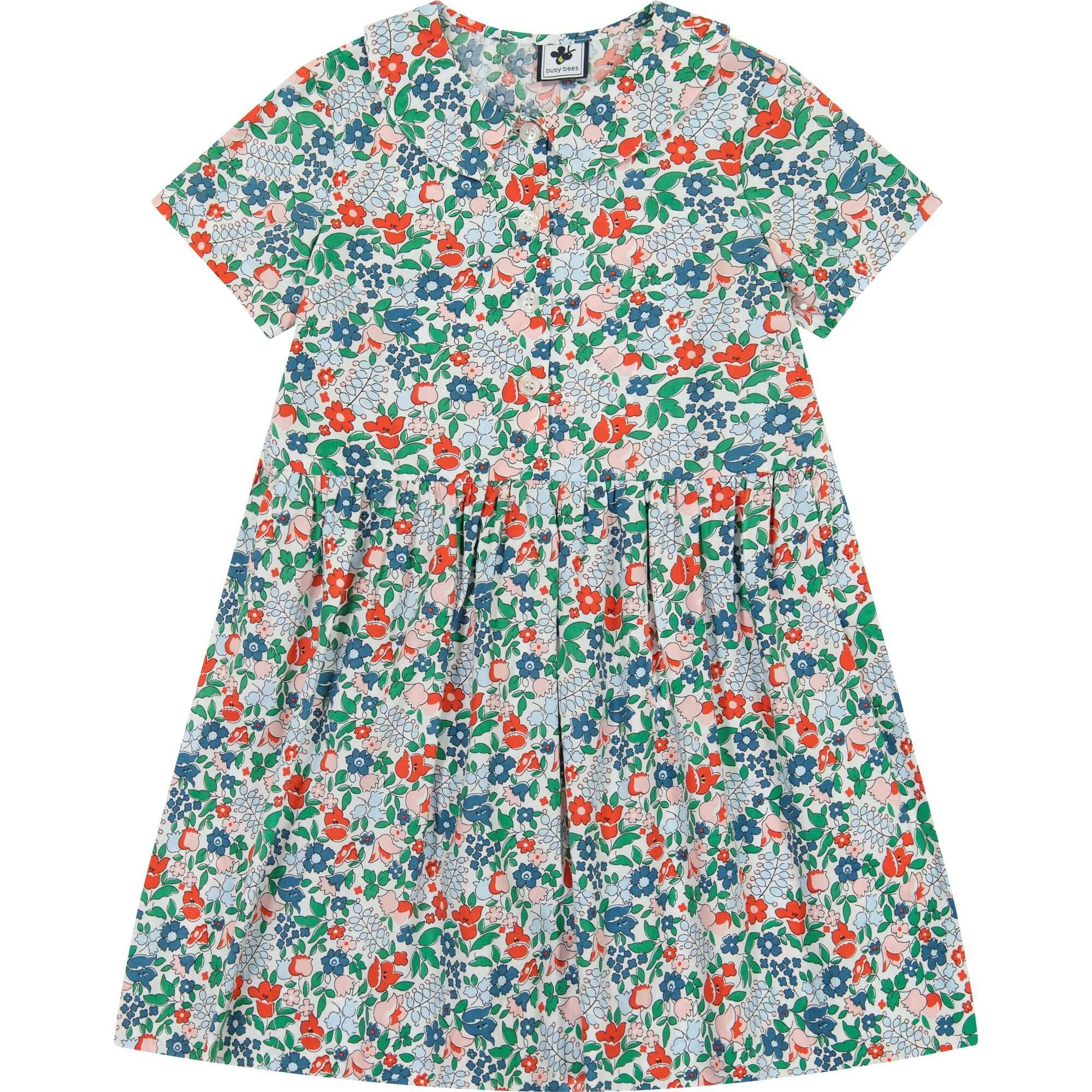 Charlotte Point Collar Dress, Florals