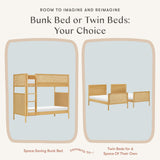 Bondi Cane Convertible Bunk Bed in Honey