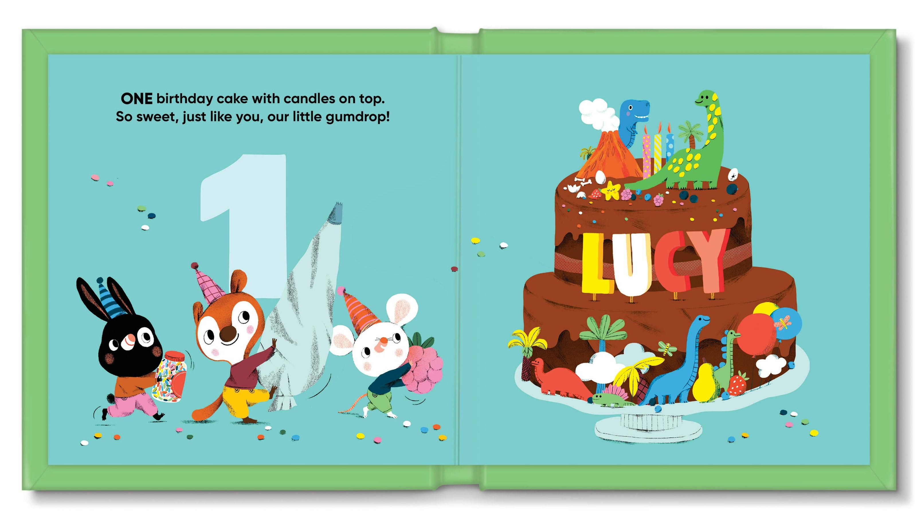 Birthday Counting - Personalized Board Book (Dinosaur Theme)