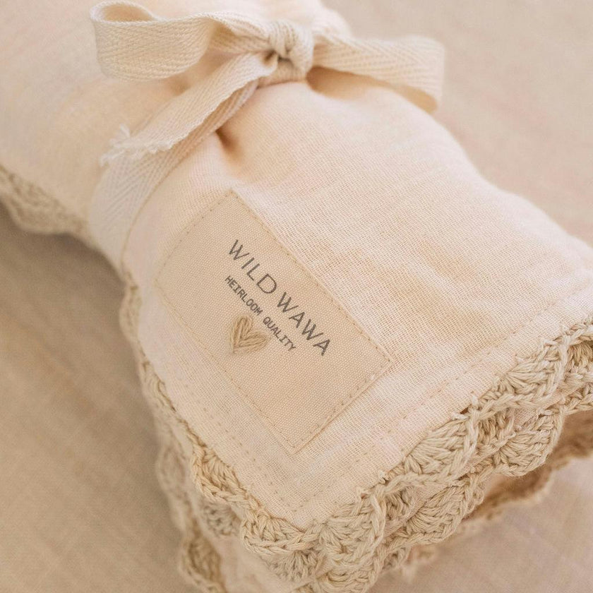 Crochet Trim Swaddle
