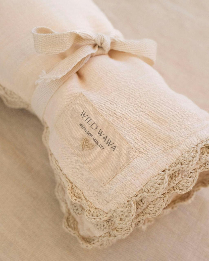 Crochet Trim Swaddle
