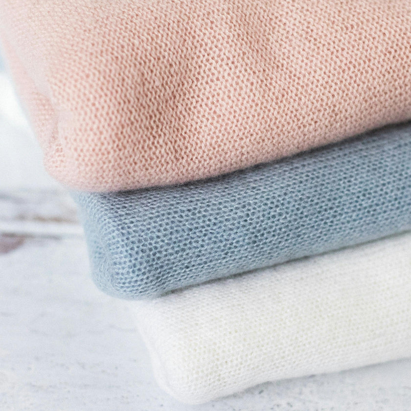 Cashmere Baby Blanket in Indigo