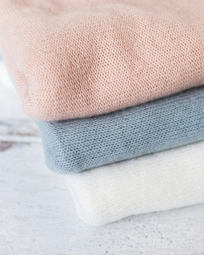 Cashmere Baby Blanket in Indigo