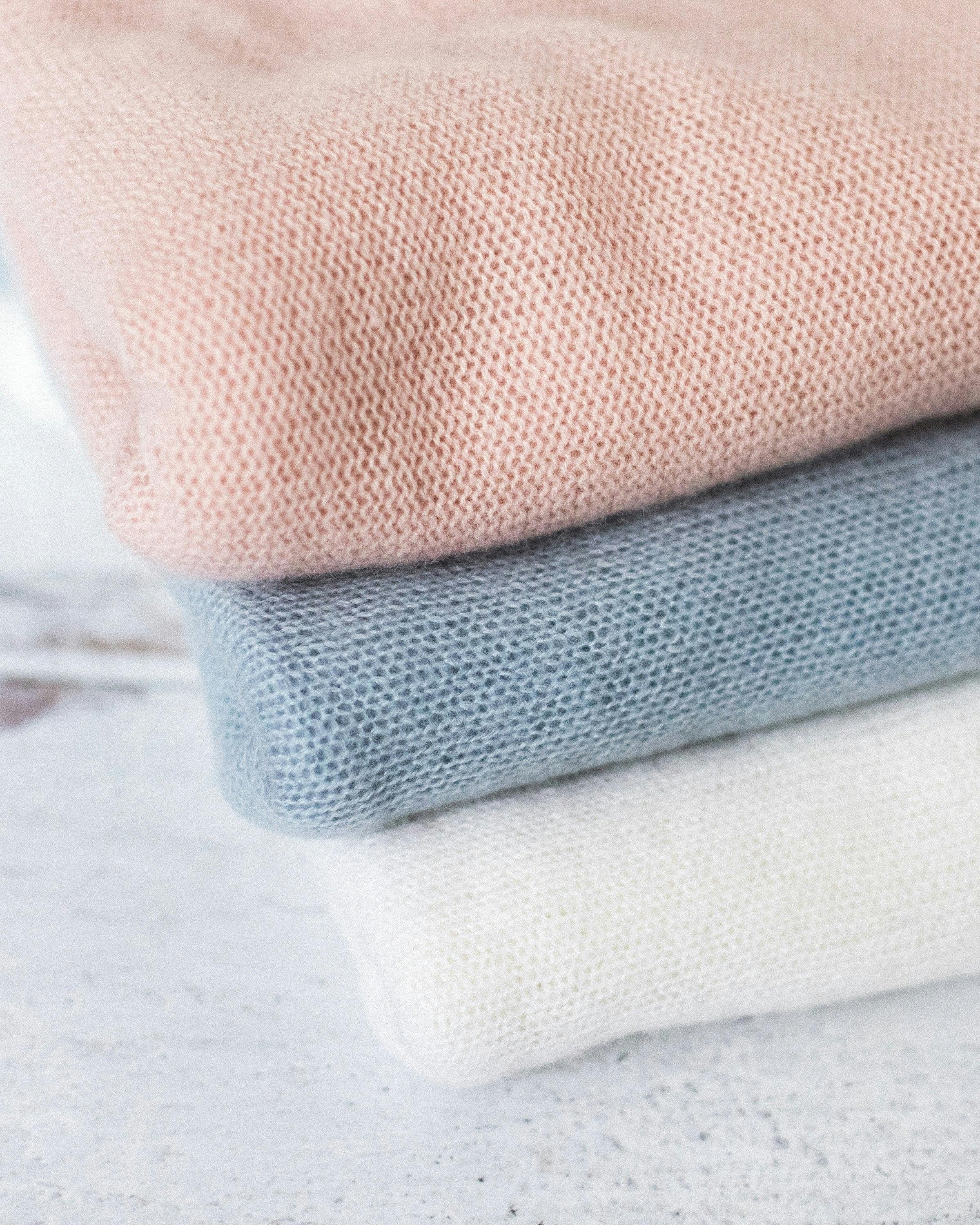 Cashmere Baby Blanket in Indigo